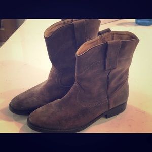 Brown Leather Booties - Brand Boden